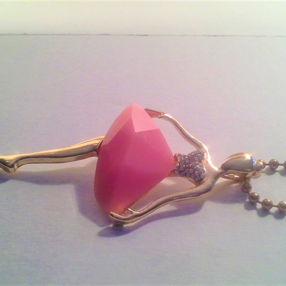 Pink Ballerina Dancer Necklace - Picture 4 of 8